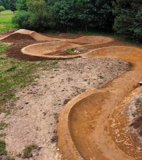 Backyard Bike Track, Mtb Jumps, Backyard Pump Track, Kids Bike Track, Bike Jumps, Bike Pump Track, Dirt Bike Track, Outdoor Play Set, Outdoor Forts