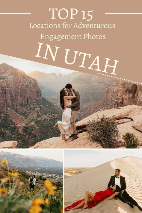 Places To Take Engagement Photos, Utah Engagement Locations, Zion National Park Engagement Photos, Utah Proposal, Grand Canyon Proposal, Utah Engagement Pictures, Engagement Photos Utah, Saratoga Springs Utah, Utah Engagement Photos