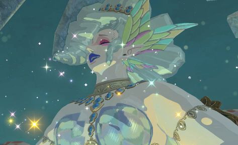 Zelda Great Fairy Cosplay, Great Fairy Fountain Zelda Botw, Great Fairy Fountain Zelda Art, Great Faries Zelda Botw, Loz Oc, Fairy Zelda, Gerudo Desert, Botw Art, Zelda Drawing