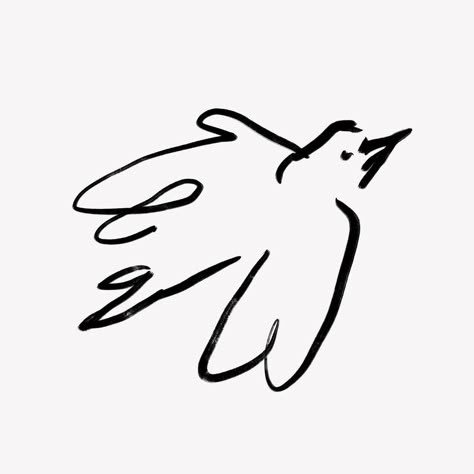 Wing Doodle, Car Line Drawing, Bird Line Art, Bird Line Drawing, Bird Black And White, Bird Eye View, Luxe Logo, Bird Doodle, Pet Branding