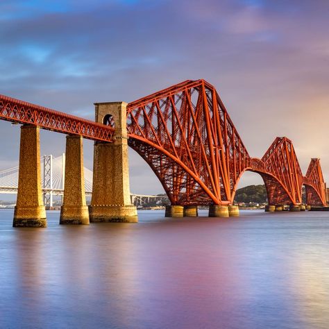 Forth Rail Bridge from South Queensferry, Scotland Queensferry Scotland, South Queensferry, Pictures Of Bridges, Bridges Architecture, Forth Bridge, Beautiful Bridges, Places In Scotland, Bridge Painting, Lake George Ny