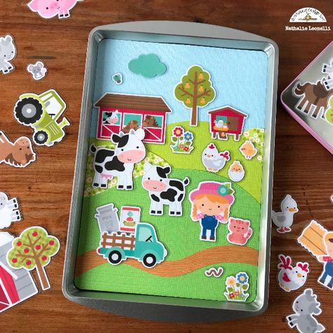 Doodlebug Design Inc Blog: Down On The Farm | Magnetic Game by Nathalie Magnetic Games, Farm Activities, Homemade Toys, Hand Crafts For Kids, Doodlebug Design, Cookie Tray, Tot School, Christmas Crafts For Gifts, Down On The Farm