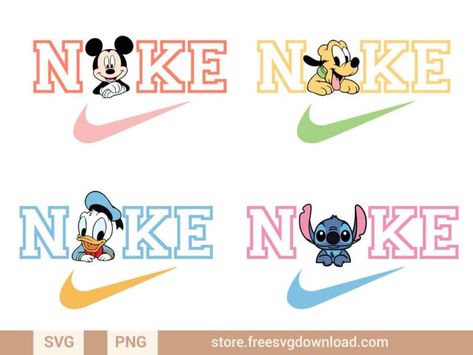 Nike Disney SVG Bundle - Store Free SVG Download Svg For Hoodies, Vinyl Crewneck Ideas, Cricut Hoodie Ideas, Disney Nike, Sports Brand Logos, Nike Svg, Design Bundles Svg, Embroidery Crewneck, Clothes Embroidery Diy