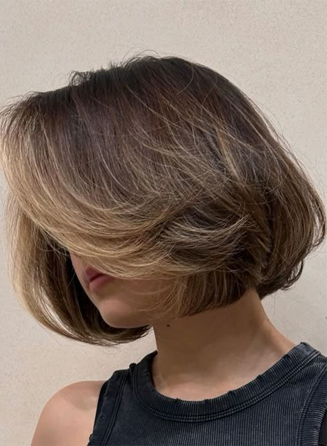 Edgy Bob Hairstyles, Bob Haircut Styles, Haircut Ideas Brown Hair, Textured Bob Hairstyles, Brown Bob Hair, Classic Bob Haircut, Ideas Haircut, Bob Hair Color, Hair Dye Ideas