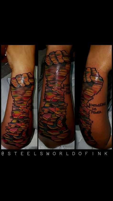 "Knowledge is power" Tattoo Knowledge Is Power Tattoo, Higher Power Tattoo, Power Tattoo, Art Tattoos, Knowledge Is Power, Art Ink, Tattoo Idea, Body Tattoos, Artist At Work