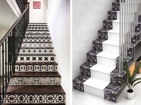 15 Modern Stairs Tiles Design Ideas For Home 2023 Stair Backsplash Ideas, Outdoor Stairs Design, Tiles On Stairs, Stair Tiles, Stairs Tiles Design, Scandinavian House Design, Tiled Staircase, Beautiful Office Spaces, Indoor Swimming Pool Design