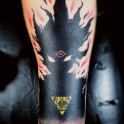 Yami Yugi Tattoo, Change Of Heart Yugioh, Yu Gi Oh Tattoo, Yugioh Tattoo, Atem Yugioh, Black People Tattoos, Puzzle Tattoos, Gem Tattoo, Christian Sleeve Tattoo