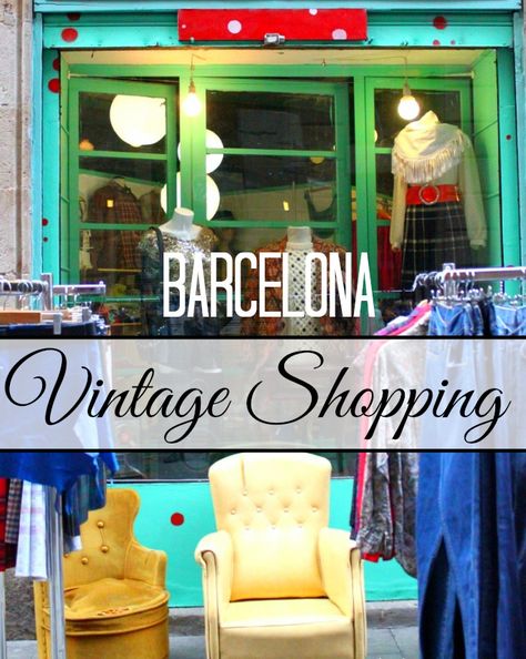 A guide to the best vintage shopping & flea markets in Barcelona.   (#barcelona #vintage #vintageshopping #spain #travel) Spain Adventure, Barcelona Shopping, Cadaques Spain, Eurostar Train, Visit Spain, Shopping In Barcelona, Spain Trip, Vintage Shopping, Travel Savings