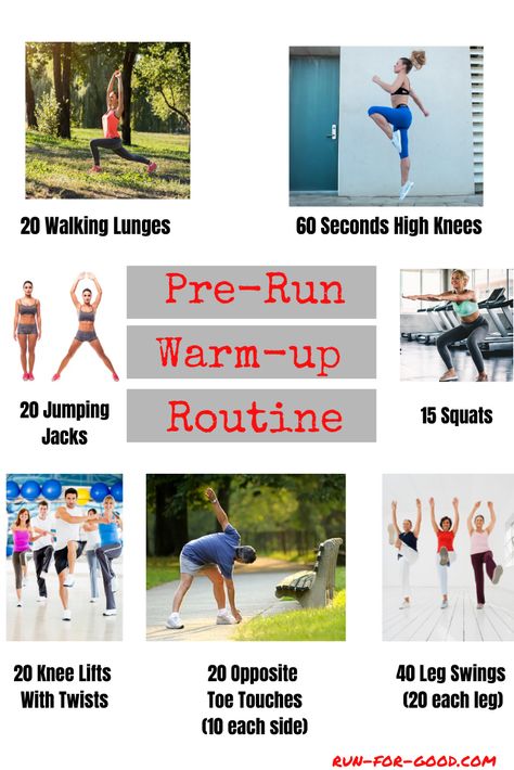 Run Warm Up Exercises, Pre Run Workout, Pre Run Warm Up, Run Warm Up, Running Warm Up Exercises, Warm Up For Running, Warm Up Before Running, Exercises For Running, Pre Run Stretches