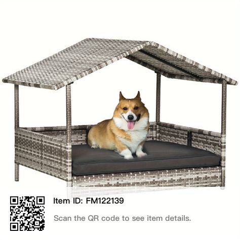 Dog Bed With Canopy, Bed With Canopy, Raised Dog Beds, Cat Crate, Outdoor Dog House, Outdoor Dog Bed, Pet Barrier, Dog Basket, Pet Sofa