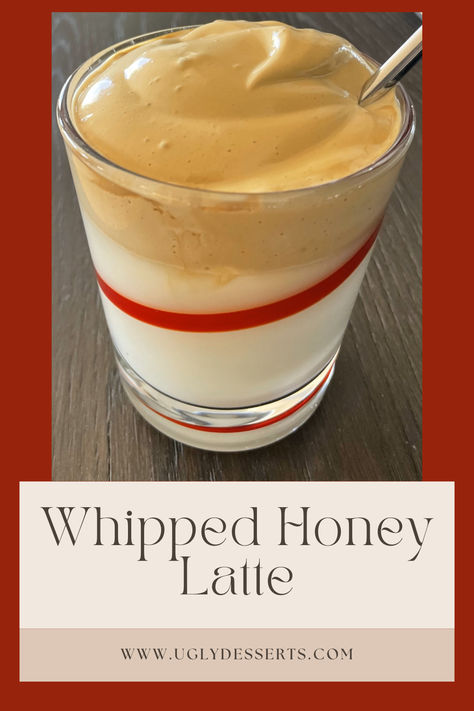 This is something I first saw all over TikTok. There are a lot of variations but I like this one.  It’s simple, looks pretty fancy and is very (very) tasty.  #ugly_desserts #uglydesserts #sfbaker #whippedhoney #whippedhoneylatte #dessertdrink #honey #latte #bakebakebake #notreallybaking #dessertsofthebay #dessertsofsf #thisiswhyigotothegym #everydayischeatday #recipe #dessertrecipe #drinkrecipes #drinkrecipe @uglydesserts @ugly_desserts Whipped Honey Latte, Whipped Honey Coffee Recipe, Whipped Honey Coffee, Honey Latte Recipe, Honey Sauce Recipe, Honey Latte, Whipped Honey, Honey Coffee, Honey Sauce