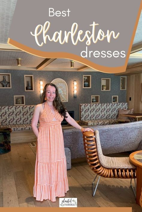 What to wear to Charleston? It's Charleston girls trip time! Or maybe you are going on a weekend Charleston trip with your significant other! Either way, find inspiration for your Charleston outfits for summer! Outfits for Charleston South Carolina should be well planned. If you are looking for spring Charleston outfits or fall Charleston outfits, many of our ideas will work for you, too! The outfits we feature range from casual to classy! (Affiliate links) South Carolina Summer Outfits, Charleston South Carolina Outfits Summer, Charlston Dresses Outfit, What To Wear In Charleston Sc Fall, Outfits For Charleston Sc Fall, What To Wear In Charleston Sc Summer, Outfits For Charleston Sc Spring, What To Wear In Charleston Sc Spring, Charleston Outfits Spring