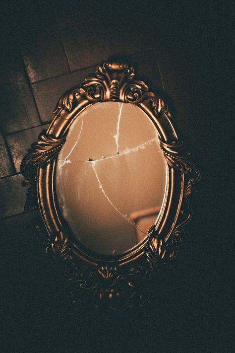 Mirrors Aesthetic, Shattered Mirror, Sunday Motivation, Broken Mirror, Mirrored Wallpaper, Framed Mirror Wall, Adobe Photoshop Lightroom, A Mirror, Brass Frame