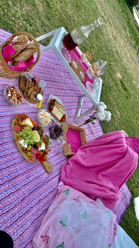 Picnic In Park Ideas, Pink Picnic Food Ideas, Picnic Design Ideas, Pink Picnic Ideas, Family Picnic Food Ideas, Themed Picnic Ideas, Diy Picnic Ideas, Birthday Picnic Ideas For Adults, Small Picnic Ideas