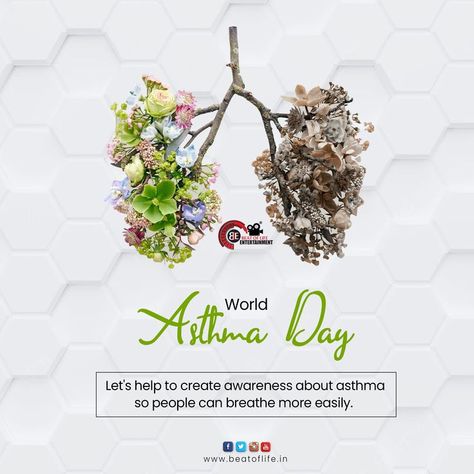 World Asthma Day Let's help to create awareness about asthma so people can breathe more easily. Read More : https://www.beatoflife.in/socialmediapost/world-asthma-day/ #worldasthmaday #asthma #awareness #worldasthmaday2022 #lung #ble #beatoflife #entertainment #beat #life #beatoflifeentertainment #digitalmarketing #socialmediapost #socialmediamarketing World Asthma Day Creative Ads, World Asthma Day, Asthma Awareness, Create Awareness, World One, Creative Ads, Disease, For Everyone, Digital Marketing