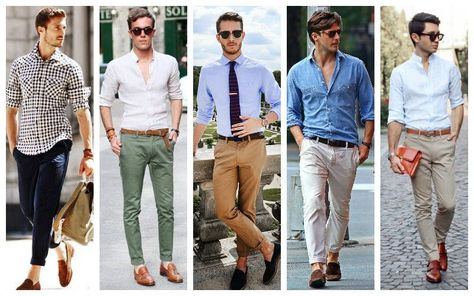 How to Wear Chinos (Men's Style Guide) - The Trend Spotter Best Chinos, Gentleman Lifestyle, Mens Business Casual, Fashion Tricks, Mens Business Casual Outfits, Mens Business, Hairstyle For Men, Black Chinos, Denim Shirt Men