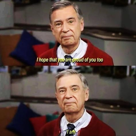 Mister Roger's final words on his last episode. Mr. Rogers Quotes, Mr Rodgers, Mr Rogers Quote, Most Inspiring Quotes, Mister Rogers Neighborhood, Mister Rogers, Fred Rogers, Emotional Scene, Mr Rogers