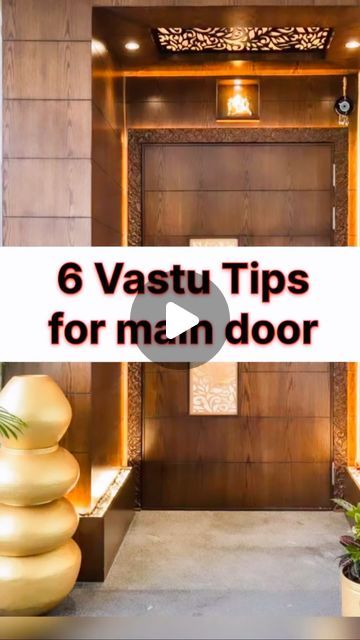 AstroGuru on Instagram: "💰VASTU TIPS 💰 for prosperity and remove negativity.   Vastu shastra plays a vital role in every aspect of life. Whether its business, job, marriage or any other thing related to your life. Following vastu tips can help you get success, have healthy and happy life and can help in getting opportunities.   #vastu #vastuexpert #vastuconsultant #vastushastra #numerology #astrologer #astrology #positive #positivevibes #selflove #abundance #moneyattraction #naturalremedies #instagood" Vastu Pujan Decoration, Main Door Entrance Decor Entry Ways, Vaastu Tips For Home, Wastu Sastra, Vastu Tips House, Door Entrance Decor, Maa Lakshmi, Remove Negativity, House Main Door