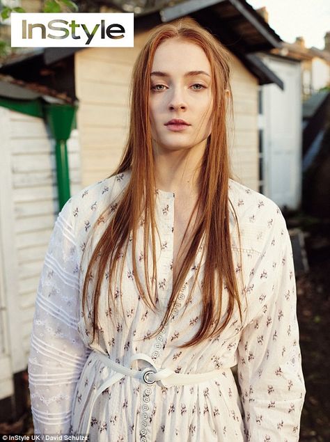 Sophie Turner, Red Hair, A Woman, Red, Hair