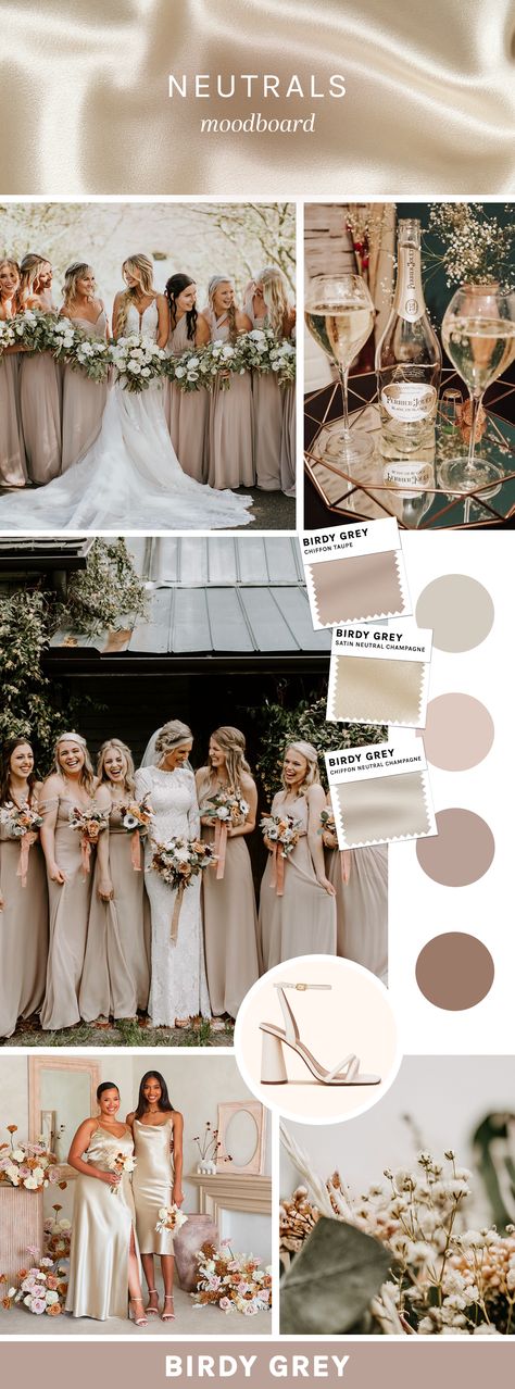 Fairytale Wedding Ring, Neutral Bridesmaid Dress, Bridesmaid Palette, Event Nails, Fairytale Engagement Rings, Neutral Bridesmaid Dresses, Wedding Color Pallet, Champagne Toast, Future Wedding Plans