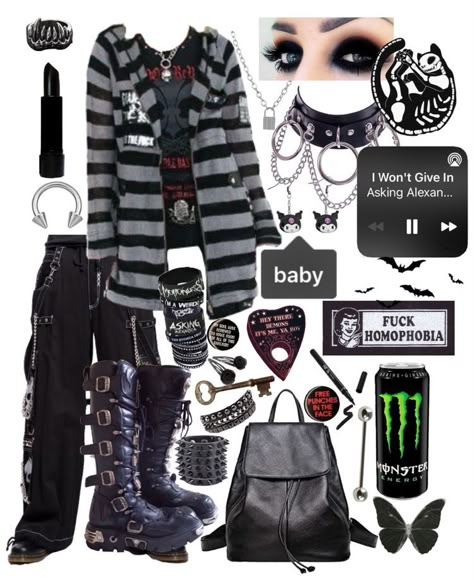 Emo Aesthetic Black, Witch Clothes, Emo Aesthetic, Scene Outfits, Alt Outfits, Scene Fashion, Emo Outfits, Aesthetic Black, Punk Outfits