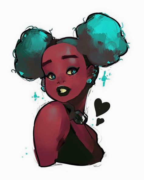 Star Two Puffs, Black Artwork, Black Art Pictures, Dope Art, Afro Art, Pretty Art, Black Art, Character Design Inspiration, Cartoon Art