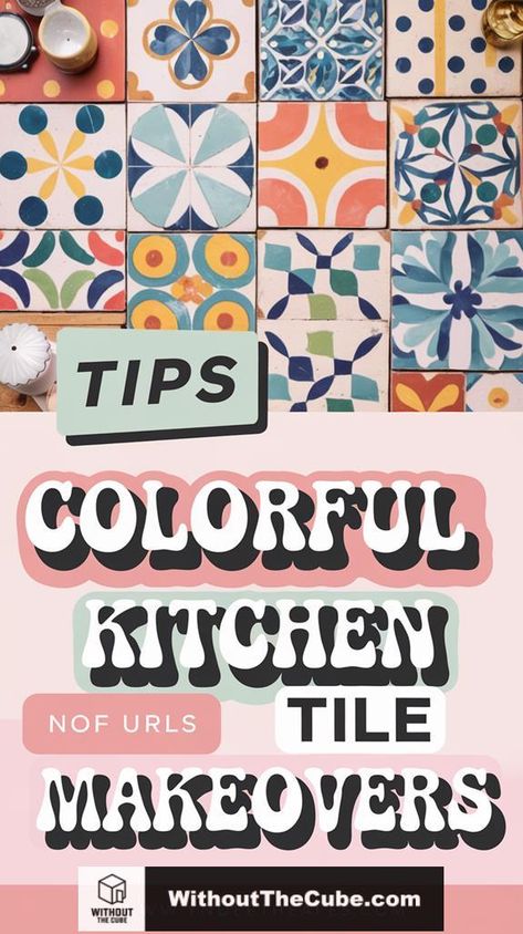 Transforming your kitchen with colorful tiles can breathe new life into the space and enhance its overall aesthetic. By selecting the right colors and patterns, you can create a dynamic atmosphere that reflects your personal style. Explore various combinations and techniques to achieve a stunning kitchen makeover that captivates attention. #HomeDecor #KitchenDesign #ColorfulTiles #BohoStyle #ModernHome #DIYIdeas Bright Kitchen Backsplash, Colorful Kitchen Tile, Moroccan Tile Kitchen, Tile Makeover, Eccentric Kitchen, Sparkle Tiles, Colorful Tiles, Backsplash Tile Design, Bold Tile