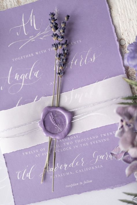 Wedding Colors Lavender, Lavanda Wedding, Stylish Wedding Invitation, Bespoke Wedding Invitations, Lilac Wedding, Wedding Invitations Romantic, Calligraphy Wedding Invitation, Cheap Wedding Invitations, Printing Wedding Invitations