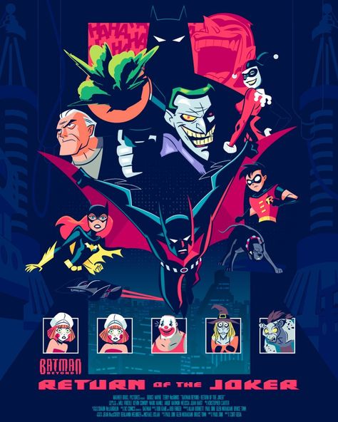 Dennis Salvatier on Instagram: “Batman Beyond: Return of the Joker My movie poster reimagining will be available for preorder tomorrow at noon pdt. It measures 11x14 and…” Batman Beyond Return Of The Joker, Batman Beyond Cartoon, Batman Beyond Joker, Return Of The Joker, Joker Movie, Joker Poster, Dc World, Batman Returns, Kid Flash