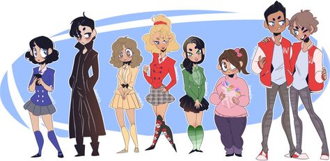 Heathers Cast speedpaint by ElementalFA on Youtube Martha Dunnstock, Heathers Fanart, Heathers Fan Art, Heathers Movie, Veronica Sawyer, Heathers The Musical, Be More Chill, Theatre Nerds, Theatre Life