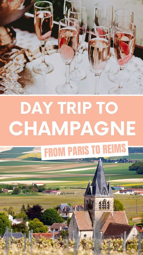 | Paris Day Trip | France Wine Regions | What to do in Champagne France | Champagne Itinerary | Champagne Day Trip | Champagne Tour | #champagne #france #paris Champagne Vineyard France, Champagne Day Trip From Paris, France Wine Trip, Champagne France Travel, Champagne Region France, Paris Adventure, Traveling To France, Champagne Tasting, Paris Trip Planning