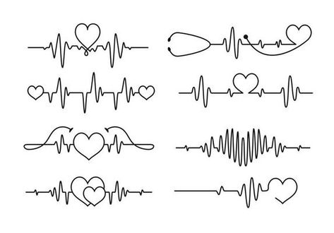 Cardiogram heartbeat tattoo line design 3254281 Vector Art at Vecteezy Horse Heartbeat Tattoo, Cardiology Tattoo, Heart Beat Tattoo Design, Tatuaje Ekg, Heart Rate Tattoo, Heartbeat Tattoo With Name, Heart Beat Tattoo, Lifeline Tattoos, Pulse Tattoo