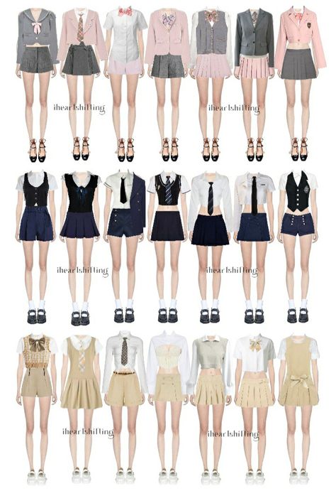 Kpop Survival Show Uniform, 7 Member Group Outfits, Kpop Stage Outfits 7 Member, 7 Member Gg, Kpop 7 Members Outfit, Award Show Outfits Kpop, 7 Member Outfits, Kpop Idol Dr, Kpop Award Show Outfits