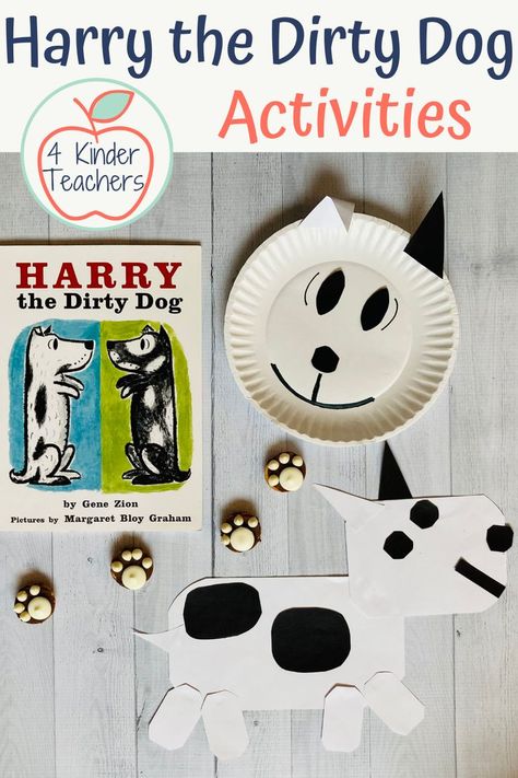 Our students loved the Harry the Dirty Dog book! So, we came up with the best activities to go along with it! It's a great book to teach about beginning, middle, and end. Click to read how we taught that lesson, plus see our favorite writing and math activities that we paired with this book. Also, read about an easy Harry the Dirty Dog craft our students enjoyed doing every year! Harry The Dirty Dog Activities, Elmer The Elephant Activities, Dog Bulletin Board, Elephant Activities, Harry The Dirty Dog, Alphabet Lesson Plans, Elmer The Elephant, Elmer The Elephants, Dog Craft