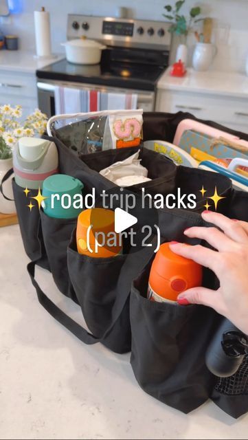 Elaina Zinke on Instagram: "Comment TRIP to get these road trip hacks sent straight to your inbox! 🚗  **Also linked in my Amazon Storefront (in my bio) under “Road Trip” 🚗  #roadtriphacks #roadtripessentials #travelhacks #travelwithkids #roadtripwithkids #amazonfinds #amazontravel #momhacks #travelactivities" Road Trip Essentials Checklist, How To Pack Snacks For A Road Trip, Road Trip Snack Organization, Road Trip Must Haves For Kids, Road Trip Snackle Box Ideas, Stuff To Do On A Long Car Ride, Road Trip Entertainment For Kids, Car Hacks For Road Trips, Kids Road Trip Snacks