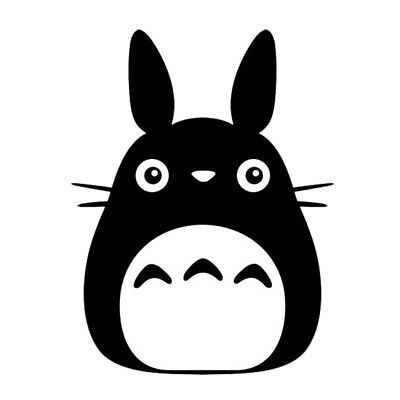 Totoro Svg Free, Totoro Black And White, Totoro Outline, Totoro Stickers, Black White Stickers, Drawing Sticker, Arte Do Kawaii, Idee Cricut, Black And White Stickers