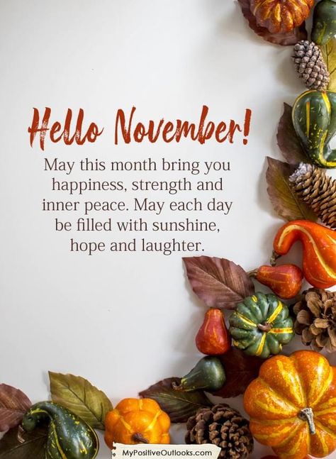 First Of November Quotes, Instaquotes Instagram, Welcome November, November Quotes, November Wallpaper, Hello November, Autumn Quotes, Positive Outlook, New Month