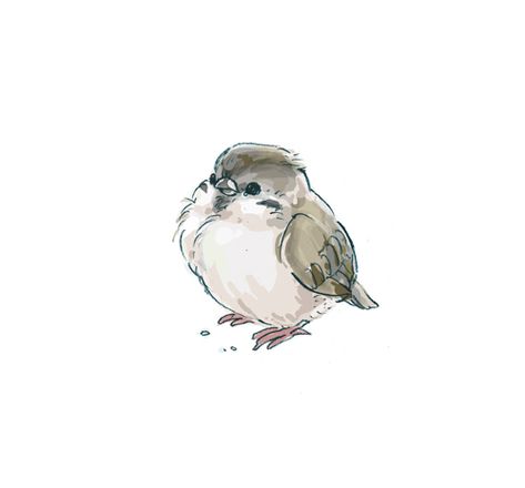 art, bird, cute, drawing, illustration A Drawing, White