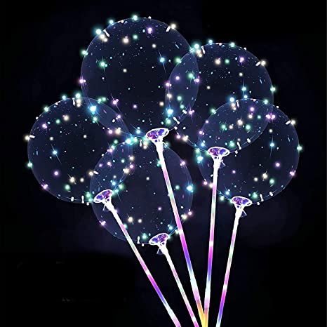 Amazon.com: ZANCYBUZZ 10 Pack LED Light Balloons, Colorful Clear Light Up Balloons with Sticks, Bobo Balloons With Light, Helium Balloons Sets led balloons light up balloons for party, Birthday, Wedding, Decor : Home & Kitchen Bobo Balloons, Light Up Balloons, Balloon Holders, Plastic Balloons, Helium Gas, Led Balloons, Balloon Lights, Clear Balloons, Balloon Display