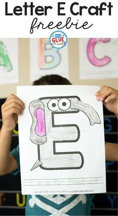 Another edition to the Animal Alphabet Letter of the Week E is for Elephant craft with lots of fine motor and creativity mixed in. E Is For Elephant Craft, M Is For Mouse, Letter H Crafts, Letter M Crafts, Letter M Activities, Letter E Activities, Letter E Craft, E Is For Elephant, Mouse Craft