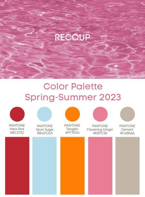 Fashion Color Palette Spring - Summer 2023 #trends #color #fashion #ss2023 2023 Spring Summer Fashion Trends Forecast Women, Color Palette Trends 2023, Summer 2023 Trends, Palette Spring, Summer Color Trends, Pantone Colour Palettes, Color Forecasting, Trend 2023, Color Palette Challenge