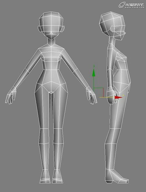 Tutorial images : 3D Character Modeling | Layth Jawad Low Poly Art Style, Character Topology, Lowpoly Art, Blender Character Modeling, Maya Modeling, رسم كاريكاتير, 3d Karakter, Low Poly Character, Character Turnaround