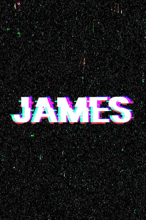 James name word typography glitch effect | free image by rawpixel.com / Kappy Kappy James Name, Word Typography, Letter Art Design, Glitch Effect, Free Illustration Images, 3d Abstract, Stylish Men Casual, Family Names, Name Wallpaper