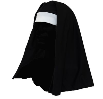 Nun Habit Diy, Nun Habit Sewing Pattern, Nun Clothes, Trajes Halloween, Nun Halloween Costume, Nun Halloween, Veil Diy, Nun Outfit, Nuns Habits