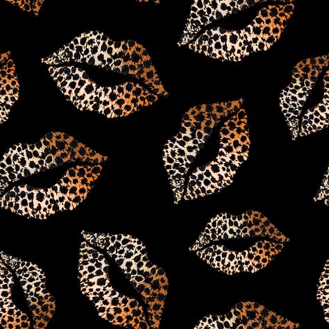 Y2k Leopard Print Wallpaper, Cheetah Print Pfp, Y2k Illustration, Y2k Pics, Kiss Prints, Kiss Wallpaper, Lakers Wallpaper, Lipstick Quotes, Leopard Print Background