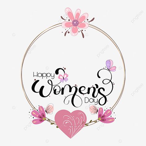 Happy Women's Day Drawing, Happy Women's Day Creative, Womans Day Ideas Creative, Women's Day Celebration Ideas, Womens Day Wishes, Day Greetings, Lettering With Flowers, Festival Flowers, Women Vector