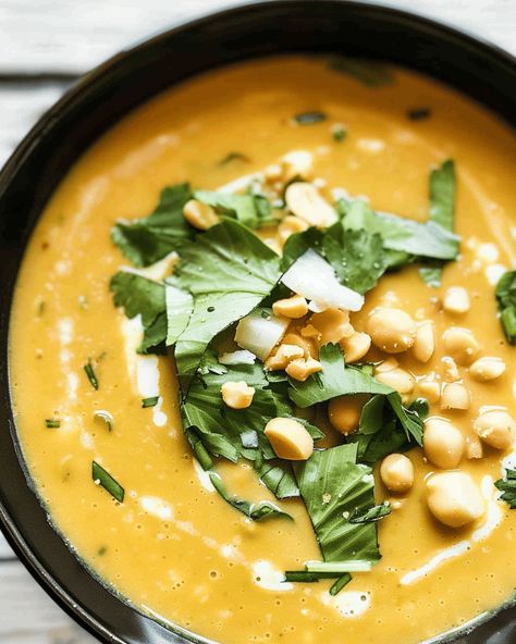 Thai Pumpkin and Coconut Soup - Recipes, Tasks & Tools Coconut Thai Soup, Pumpkin Coconut Soup, Thai Pumpkin Soup, Coconut Soup Recipes, Pumpkin Coconut, Thai Soup, Spicy Soup, Coconut Soup, Red Curry Paste