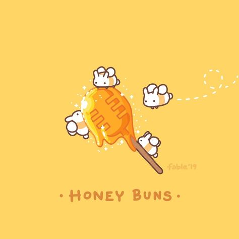 Bee Drawing, It Funny, Bunny Art, Cute Kawaii Drawings, Kawaii Doodles, Kawaii Animals, Cute Patterns Wallpaper, Cute Little Drawings, Kawaii Wallpaper