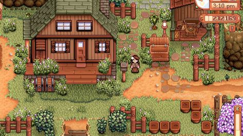 🌿🌼🍃 a little vanilla farm wip! i can’t wait for the update to come to console so i can play it while cosy in bed with my switch~ 🌱 #sdv #stardewvalley #stardew Stardew Farms, Stardew Valley Layout, Stardew Valley Tips, Stardew Valley Farms, Farm Layout, Farm Design, Stardew Valley, Animal Crossing, Jade