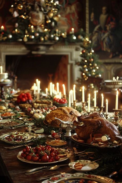 Delve into the archives of history and uncover the secrets of Christmas feasting in 17th-century Britain. From elaborate banquets to festive rituals, unravel the customs that shaped holiday gatherings during this enchanting period. Christmas Dinner Buffet, British Christmas, English Christmas, Christmas Dreaming, Christmas Dinner Table, Christmas Entertaining, Christmas Gathering, Nordic Christmas, Christmas Cooking